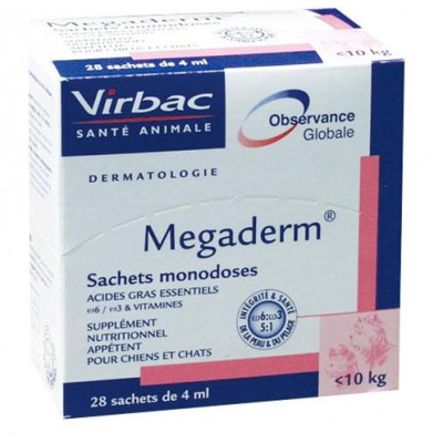 Virbac Megaderm sol. 28 x 4 ml, tlmenie kožných problémov, pre alergikov