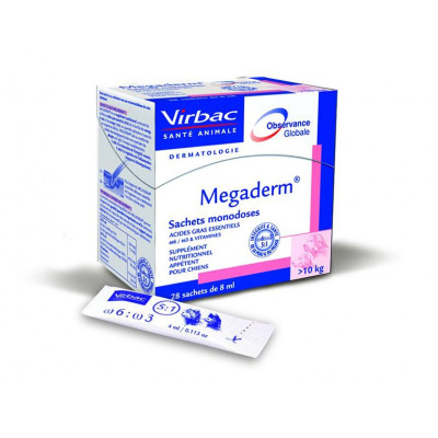 Virbac Megaderm sol. 28 x 8 ml, tlmenie kožných problémov, pre alergikov